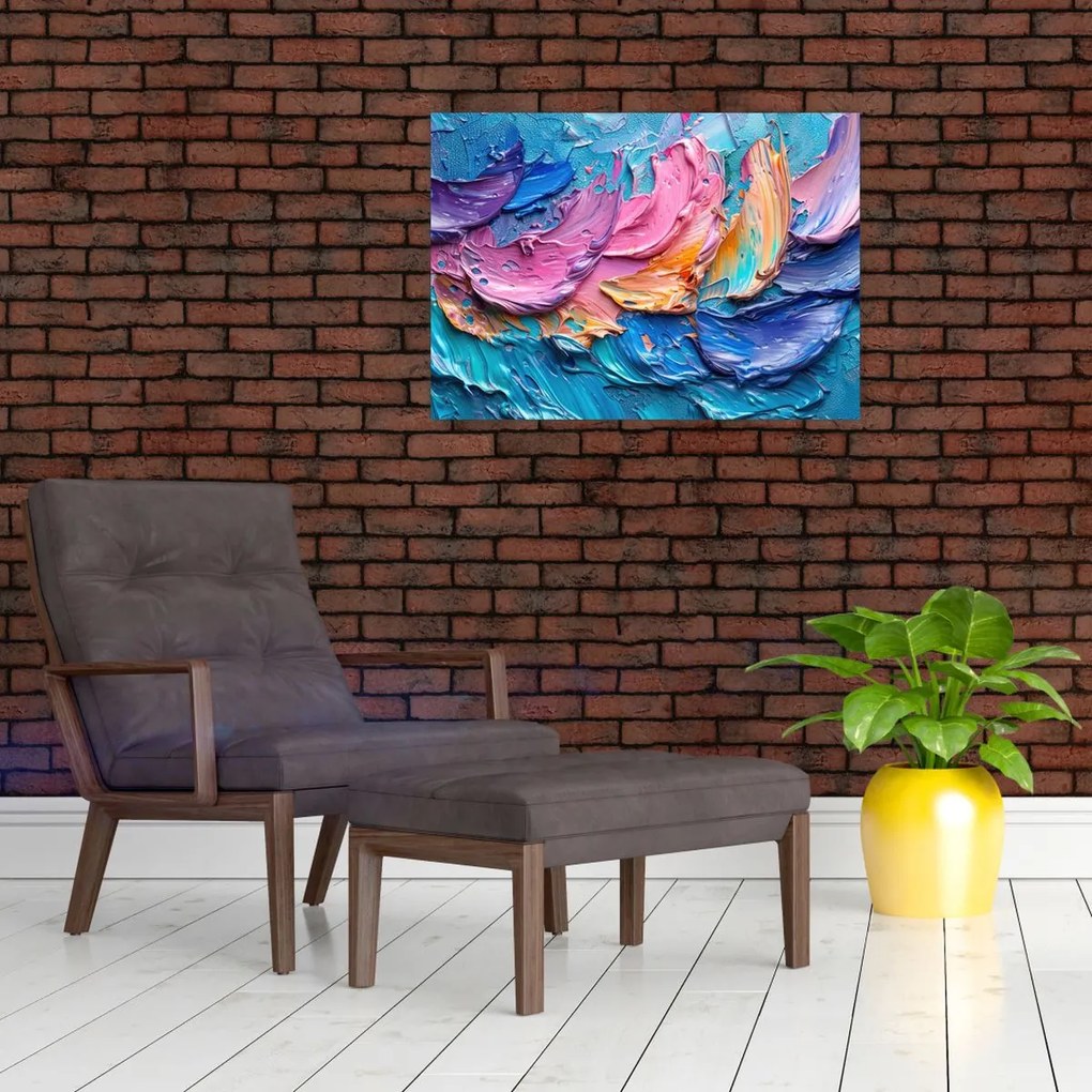 Tablou pe sticlă - Pictură în ulei (70x50 cm)
