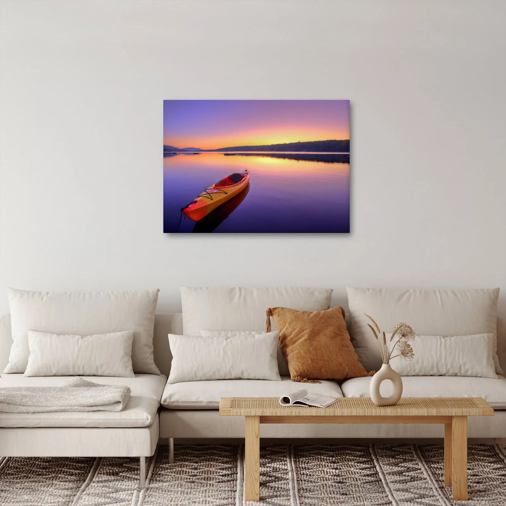 Tablou - Kayak pe lac (70x50 cm)
