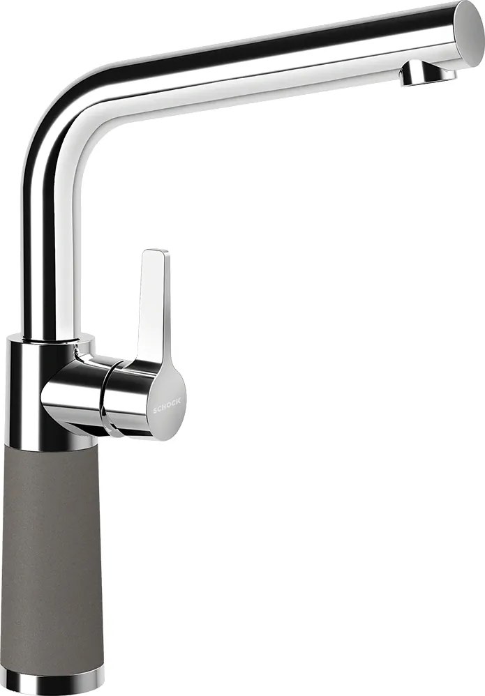 Baterie bucatarie Schock SC-540 Cristadur Silverstone, aspect granit, cartus ceramic, gri inchis