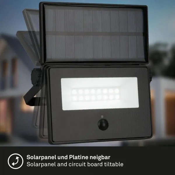 Brilo - Reflector solar LED cu senzor LED/5W/5,5V IP54 1200 mAh