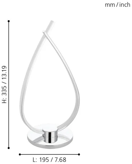 Eglo 31997 - Lampa de masa LED RONCADE LED/14W/230V