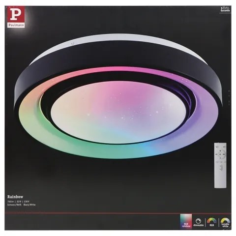 Plafonieră dimabilă LED RGBW/22W RAINBOW 230V Paulmann 70544 + telecomandă