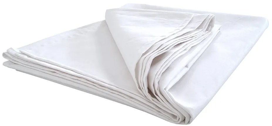 Cearsaf din bumbac DELUXA 145x245 cm alb