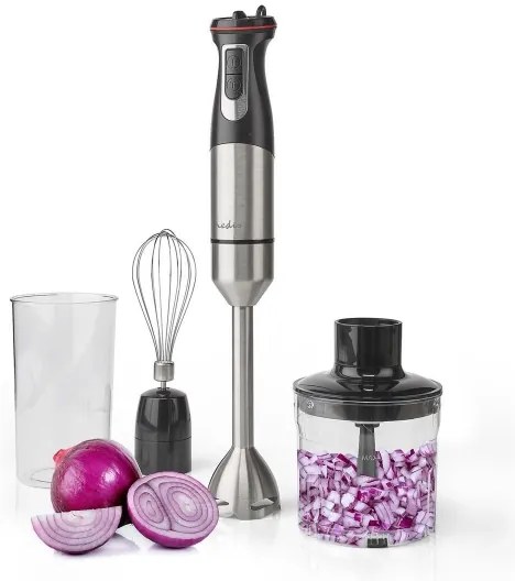 Mixer vertical 4 în 1 Nedis KAHB400CAL 800W/230V oțel inoxidabil