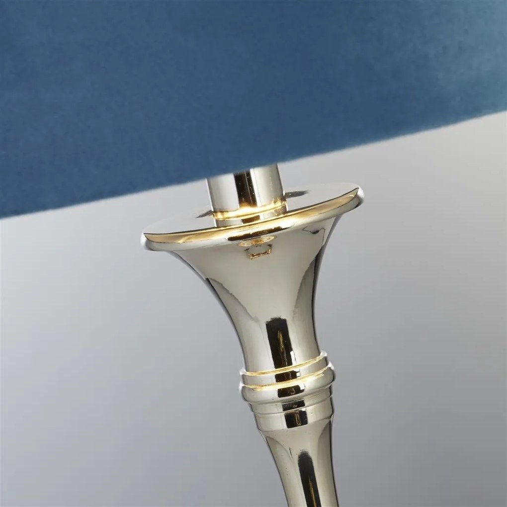 Veioza/Lampa de masa design lux elegant Belle crom/teal