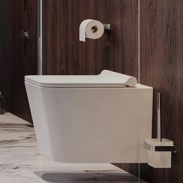 Colac de toaletă OMNIRES BOSTONDEBP SoftClose BOSTON alb lucios