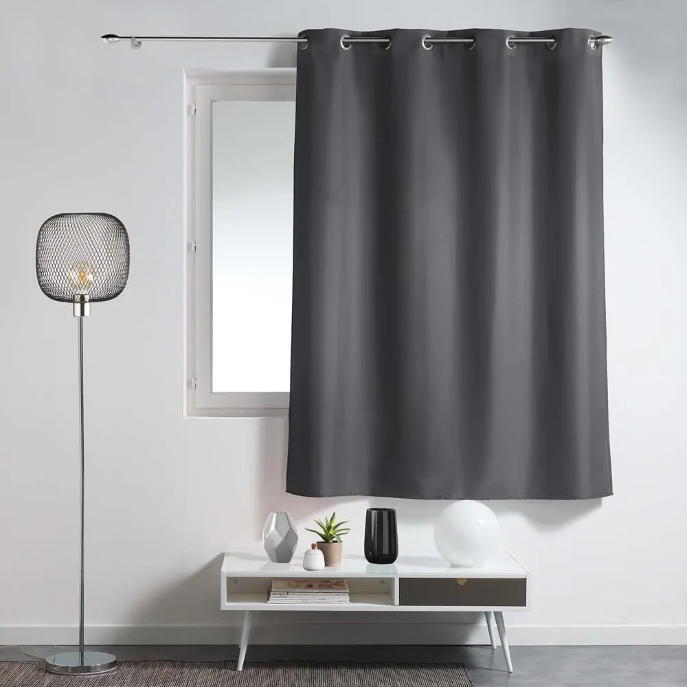 Draperie gri închis 140x180 cm Essentiel – douceur d'intérieur