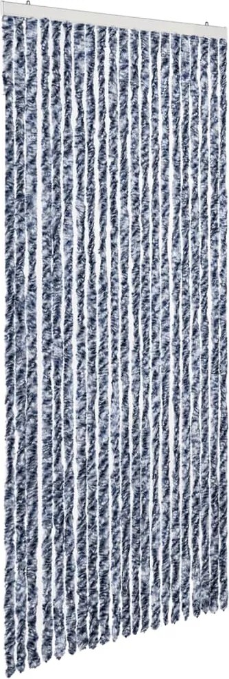 vidaXL Perdea pentru insecte, albastru și alb, 90 x 200 cm, chenille