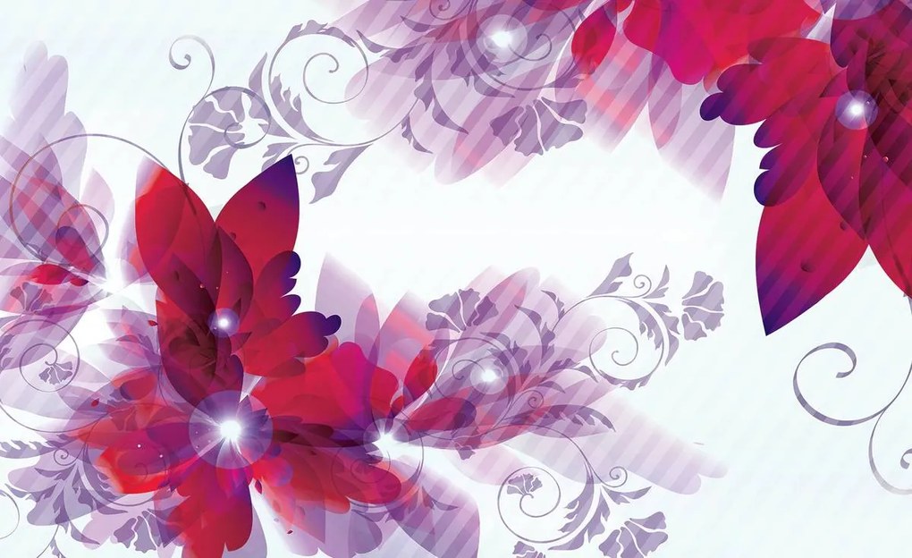 Fototapet - Arta din flori - abstact (152,5x104 cm)