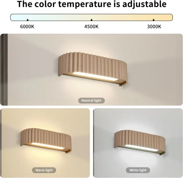 Brilagi -LED Aplică de perete FALCON MODERN LED/10W/230V 30 cm 3000/4500/6000K bej