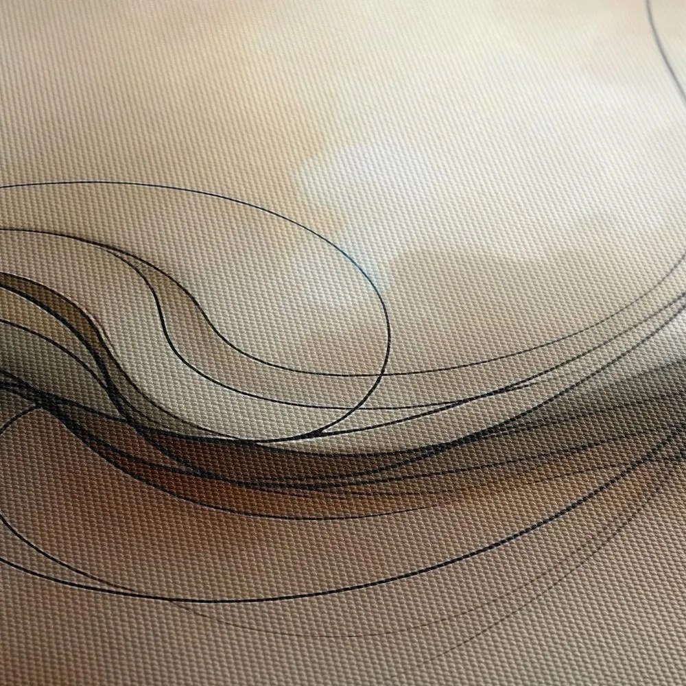Tablou linii elegante printre nori