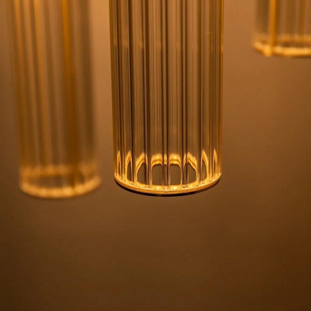 Lustra cu 3 pendule design modern ARIA alama periata