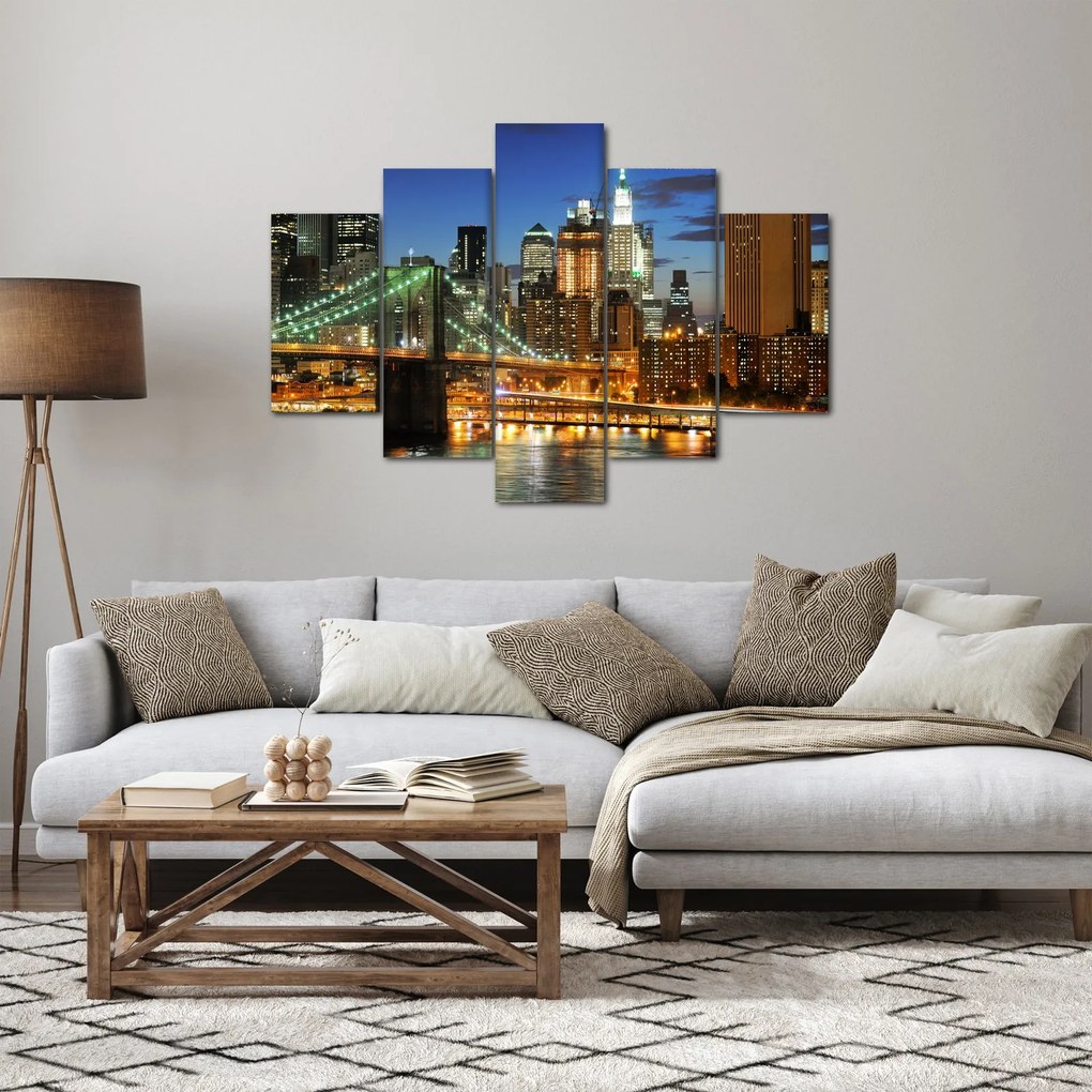 Tablou - Pod cu New York (150x105 cm)