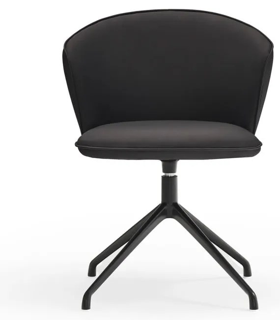 Set de scaune de sufragerie negru 2 buc. tapițat Add – Teulat