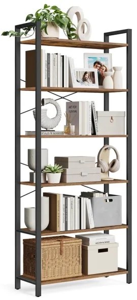 Bibliotecă NAVARO maro/negru