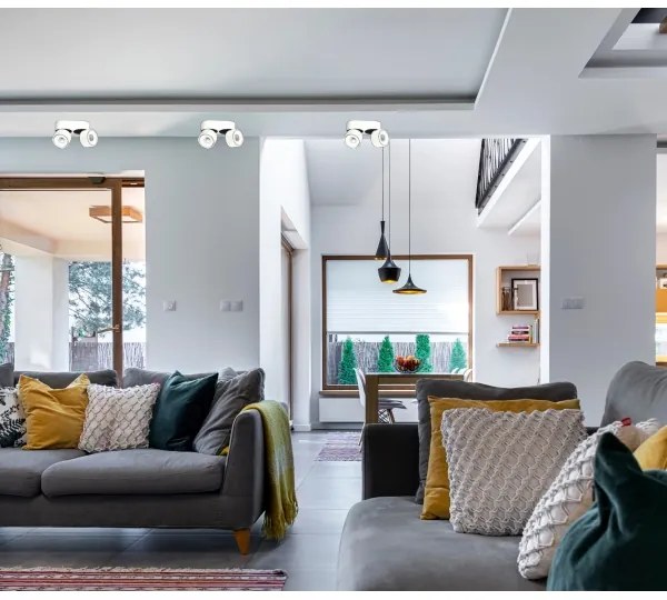 Spot LED dimabil LAHTI MINI 2xLED/9W/230V 3000K CRI 90 alb