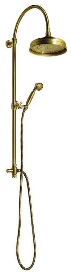 Set de duș în culoarea bronzului din alamă 142 cm cu duș suspendat/cu duș de mână Antea – Sapho