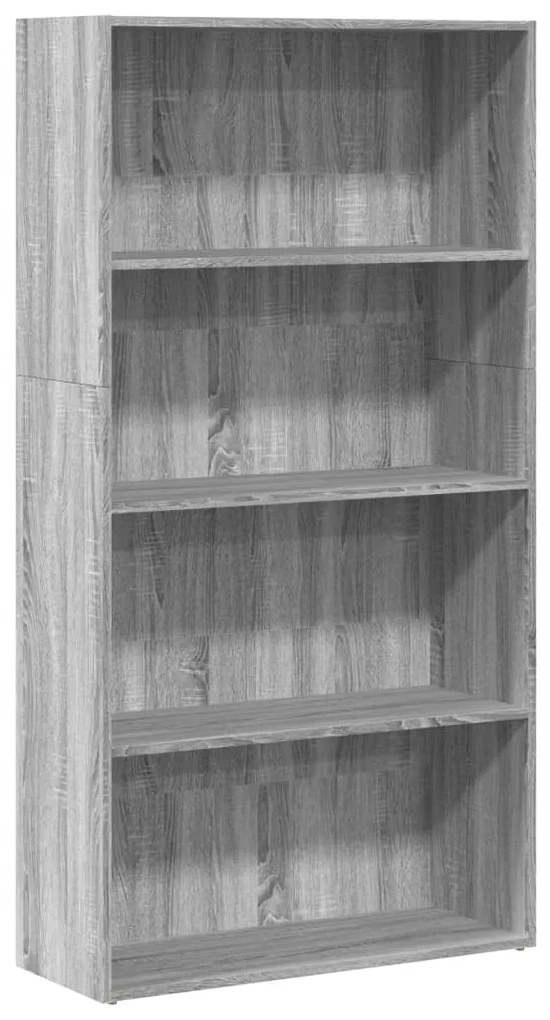 857945 vidaXL Bibliotecă, gri sonoma, 80x30x152 cm, lemn prelucrat