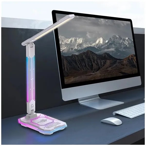 Lampă LED RGB tactilă reîncărcabilă dimabilă de masă LED/7,5W/5V 2700-5300K alb