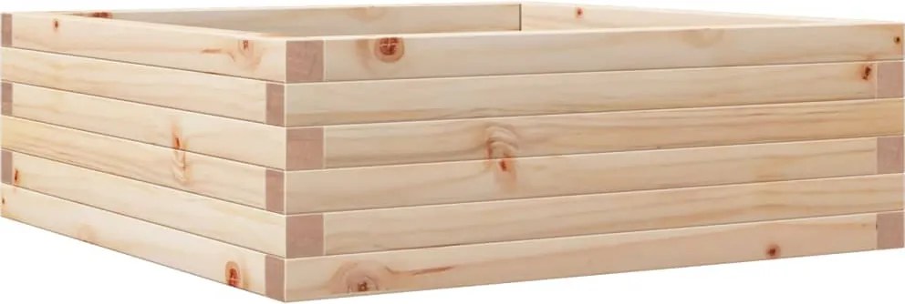 vidaXL Jardinieră de grădină, 70x70x23 cm, lemn masiv de pin