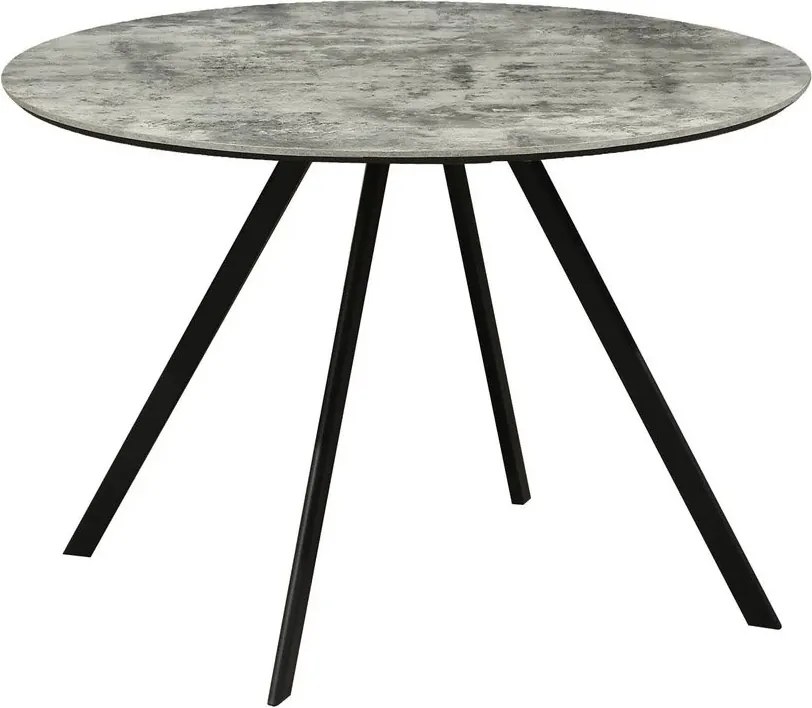 Masa rotunda design gri beton ATELIER 100cm