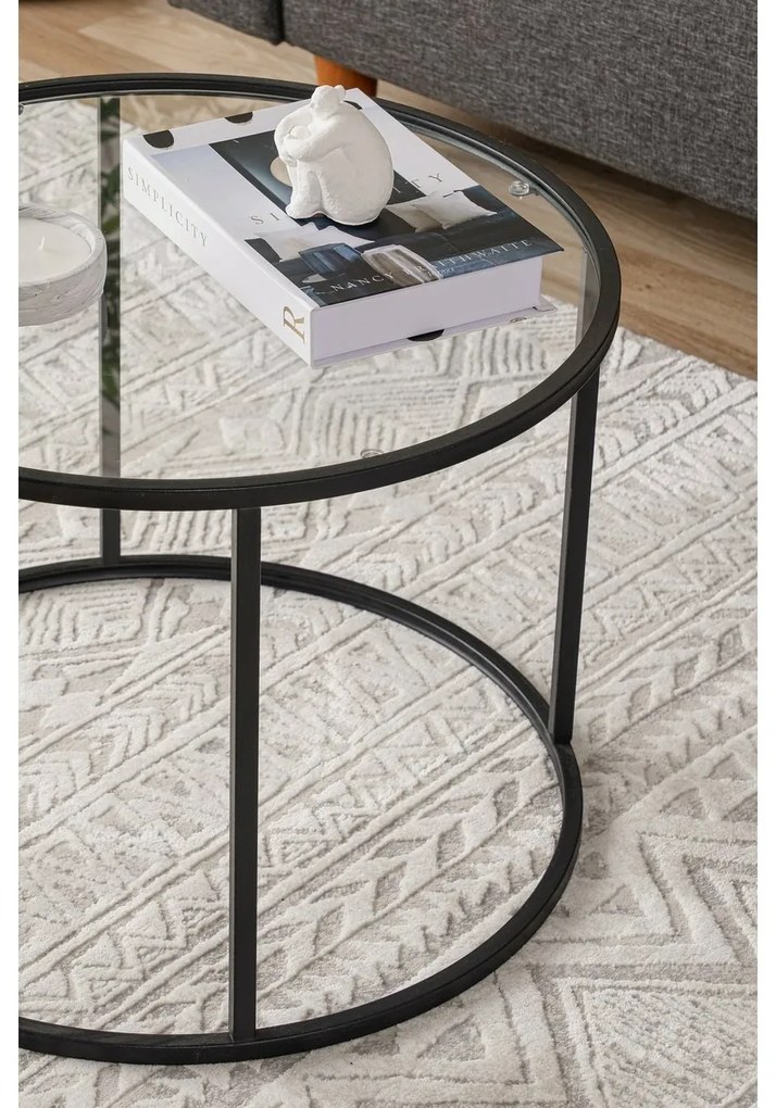 Măsuță de cafea Berlin Black, 60 cm