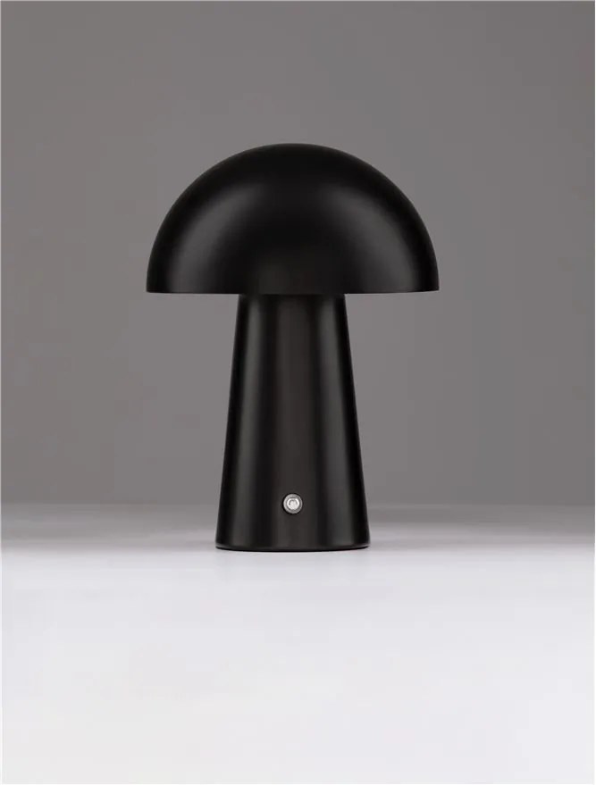 Veioza LED design decorativ ANDE negru, NVL-9050175
