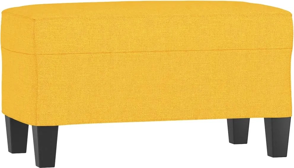 vidaXL Bancă, galben deschis, 70x35x41 cm, textil