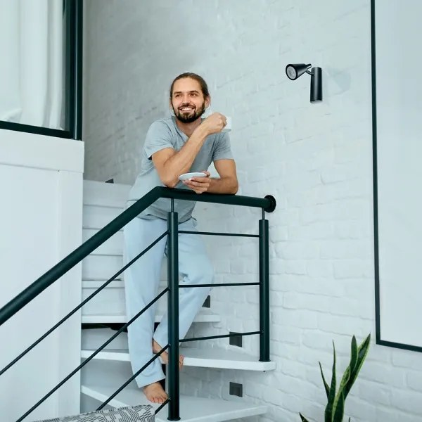 Corp de iluminat LED pentru scări ERINUS LED/0,8W/12V 3000K negru Kanlux 33332