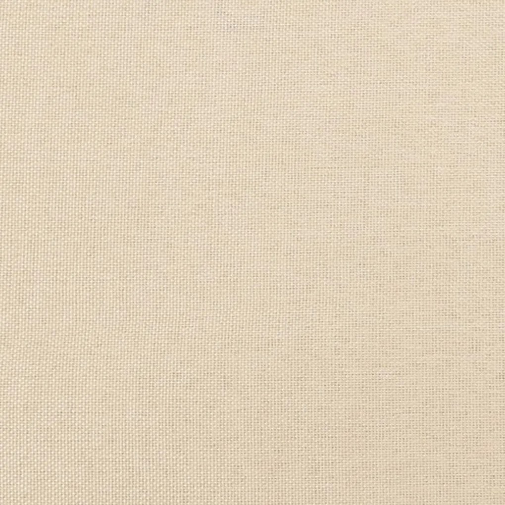 Pat box spring cu saltea, crem, 120x200 cm, textil Crem, 25 cm, 120 x 200 cm