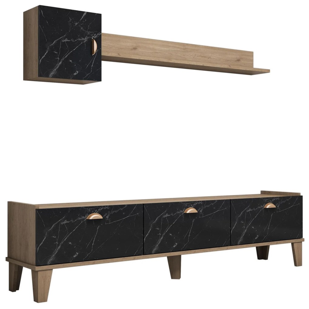 Mobilier living Summer (stejar + marmură). 1088302