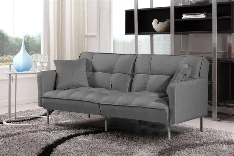 Canapea extensibila Roberto gri - H86 cm