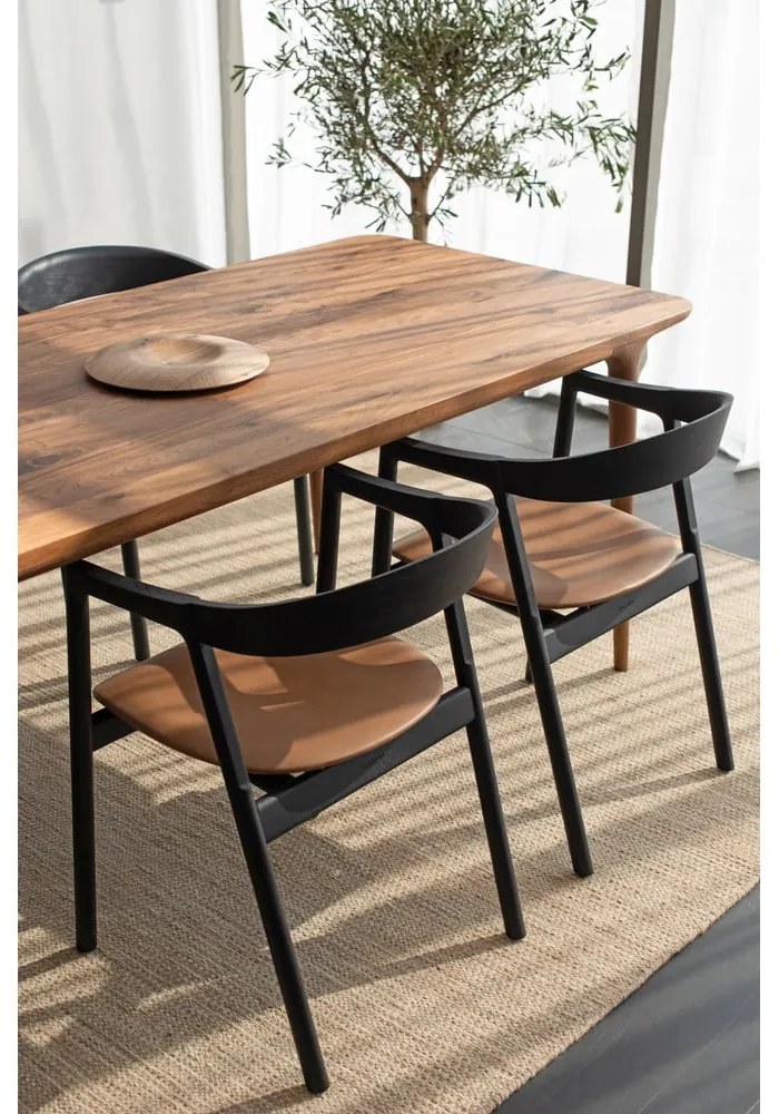 Masă de dining din lemn de nuc 90x180 cm Fawn – Gazzda