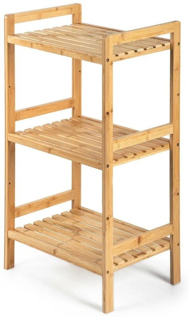 Raftier din bambus G21, 3 etajere, 3 etaje