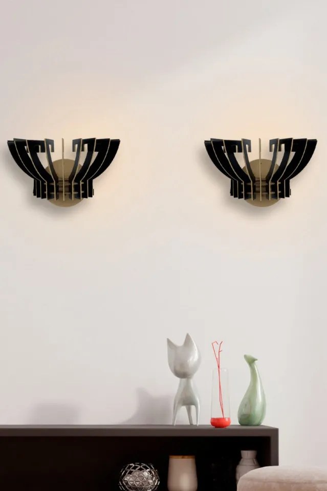Aplica de Perete 209-TS2, Soclu E27, Max 45 - 60W, Culoare Negru