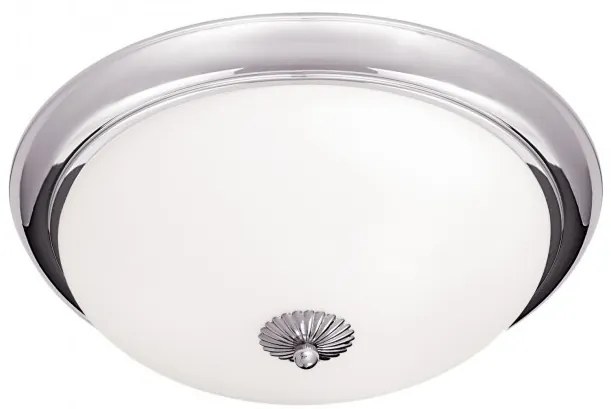 Plafoniera stil clasic Nostalgie 47cm crom/opal
