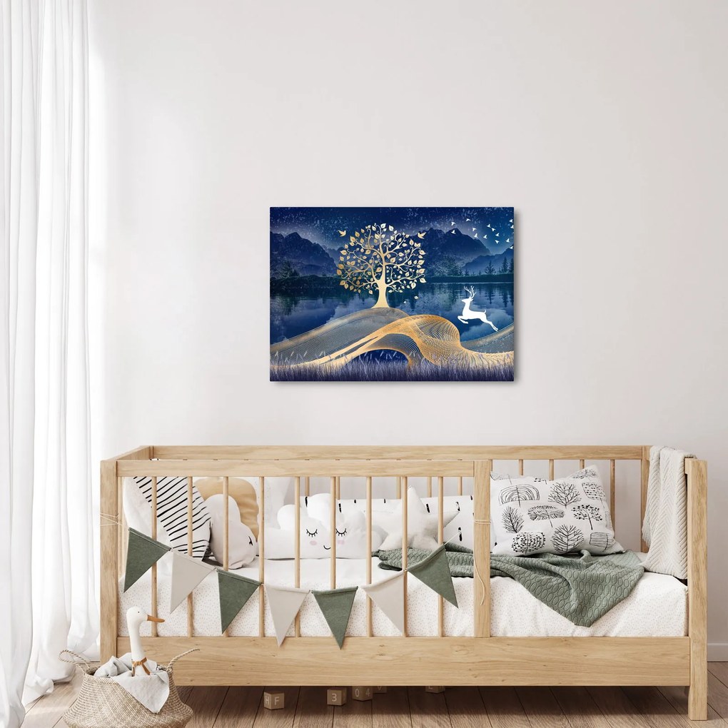 Tablou - Cerbi în luna plină (70x50 cm)