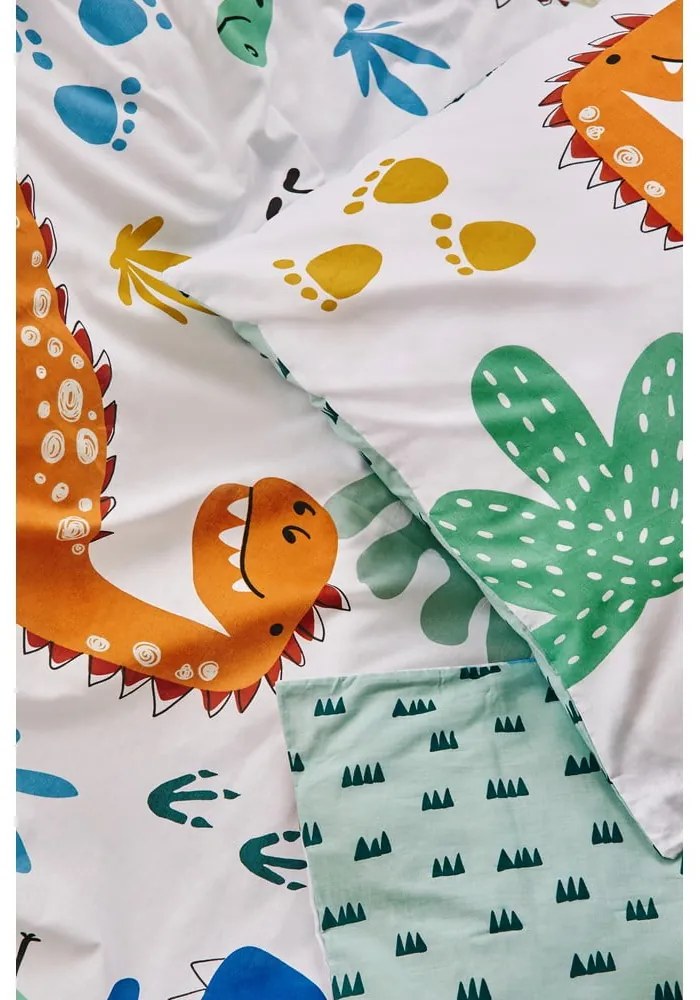 Lenjerie de pat pentru copii din bumbac 140x200 cm Dinos – Bonami Selection