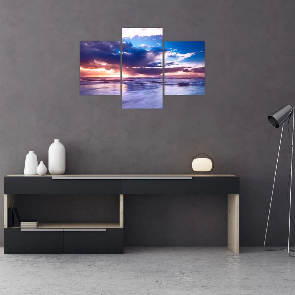 Tablou - Apus de soare la mare (90x60 cm)