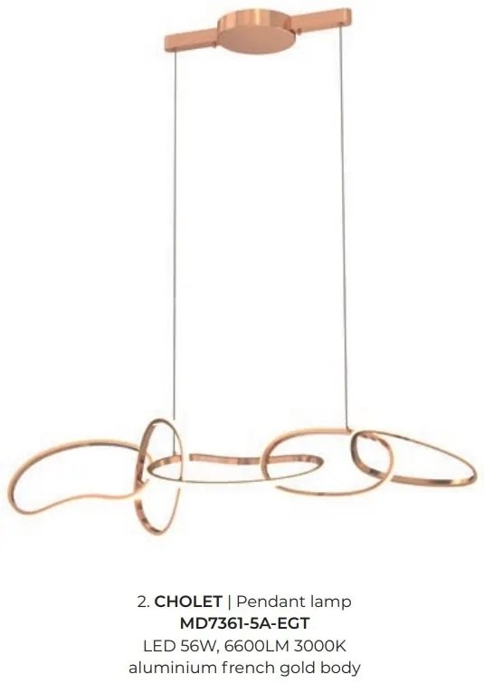 Lustra LED moderna design circular CHOLET