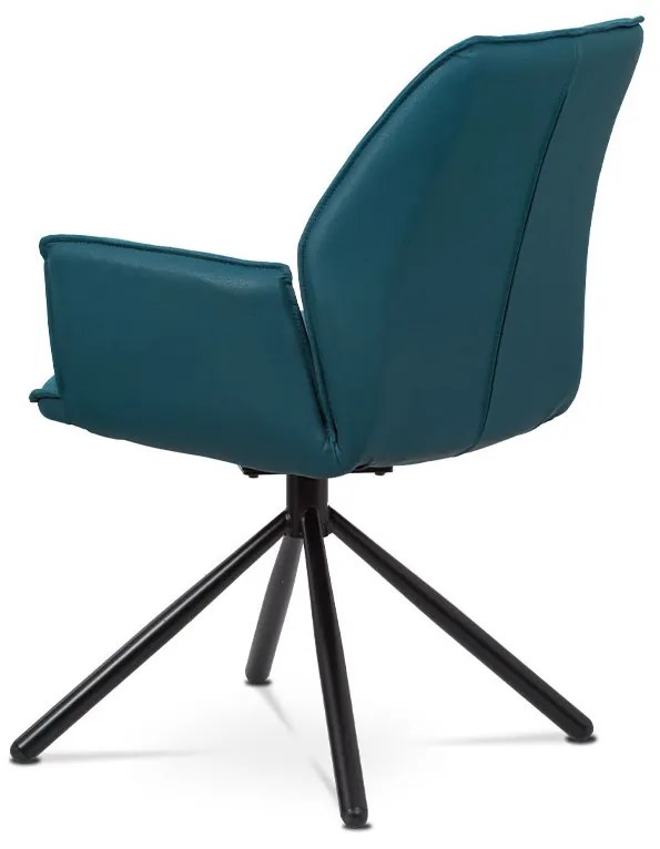 Zondo Scaun de sufragerie Hagga-399-BLUE2 (Petroleu albastru + Negru). 1042739