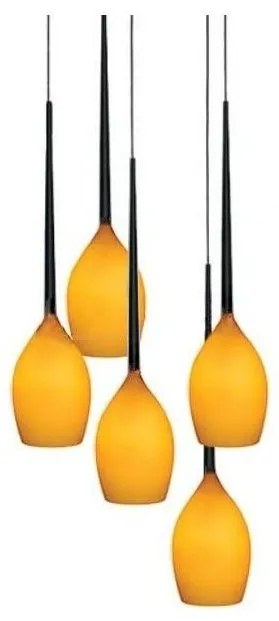 Lustra moderna Izza 5 Amber