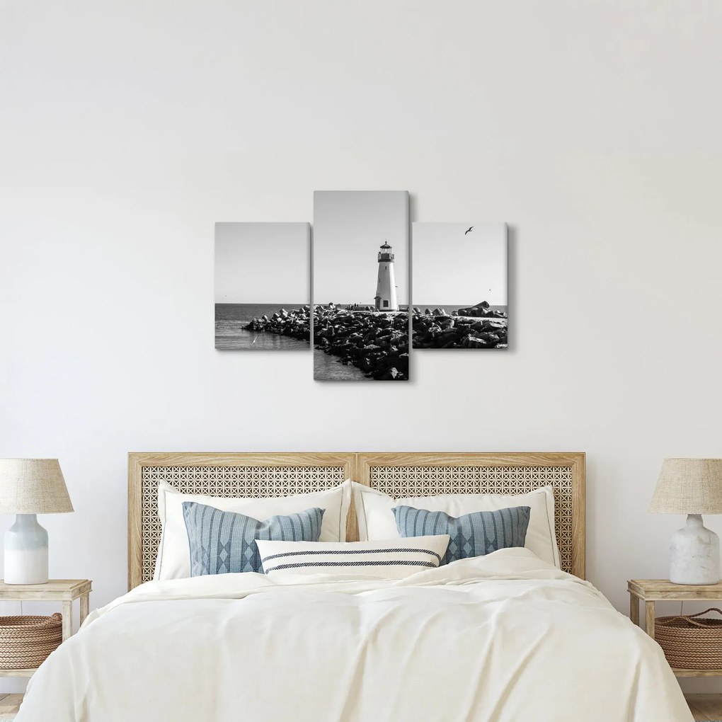 Tablou - Far de pe coastă, Santa Cruz, California (90x60 cm)