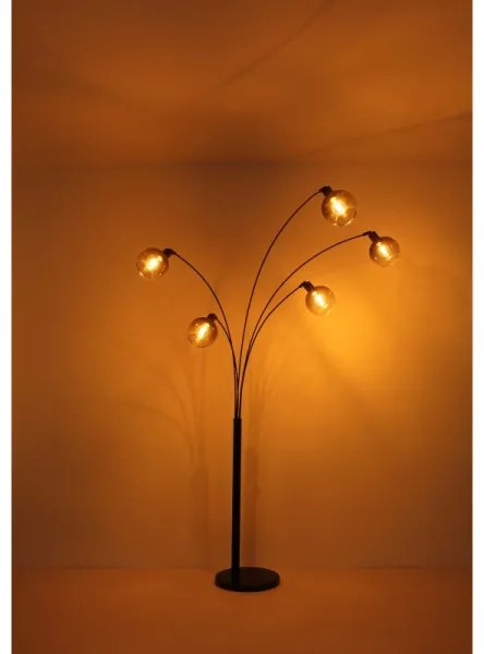 Lampadar Globo 58228NBS SEYMOUR 5xE27/40W/230V fumuriu