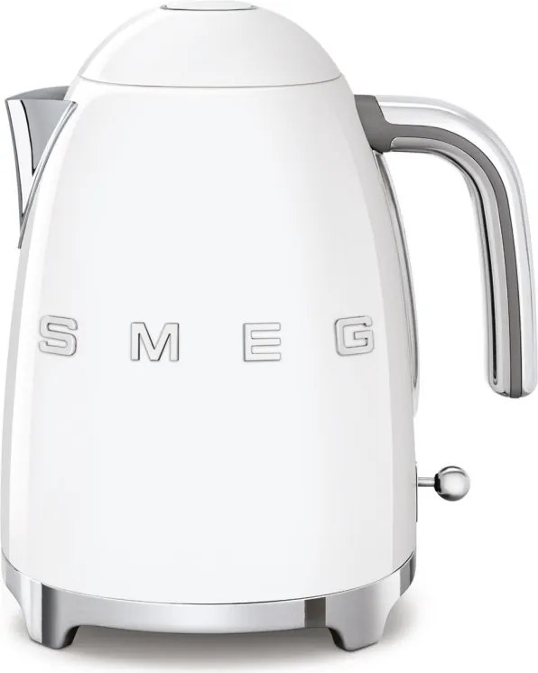 Ceainic electric SMEG KLF03WHEU, 2400 W, 1,7 l, bază rotativă la 360°, finisaj lucios, alb