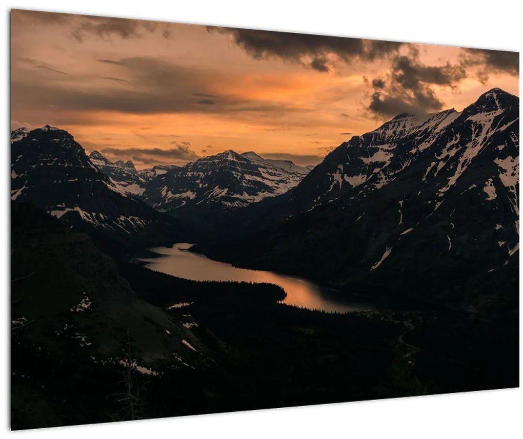 Tablou - Lac între munți (90x60 cm)