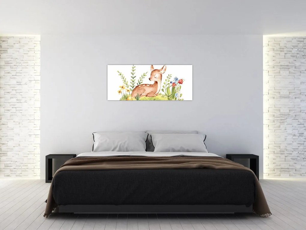 Tablou - Micuțul cerb (120x50 cm)