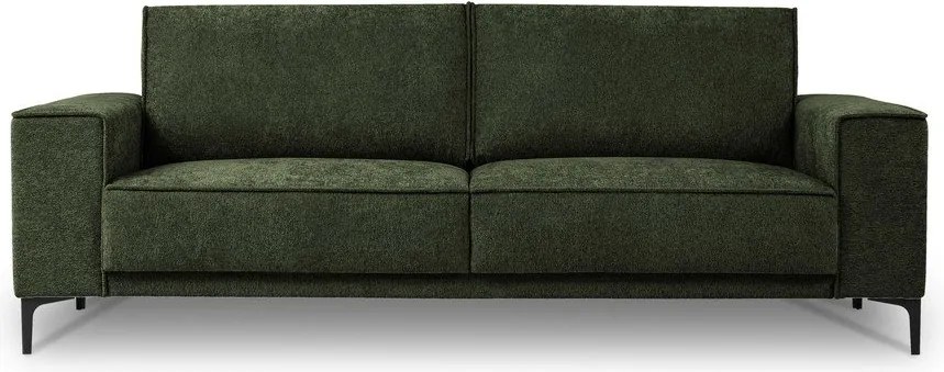 Canapea verde cu tapițerie din chenille 224 cm Copenhagen – Scandic