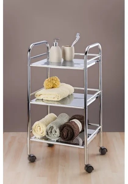 WENKO Cărucior EXCLUSIVE, 41 x 75 cm, crom lucios - 12285100