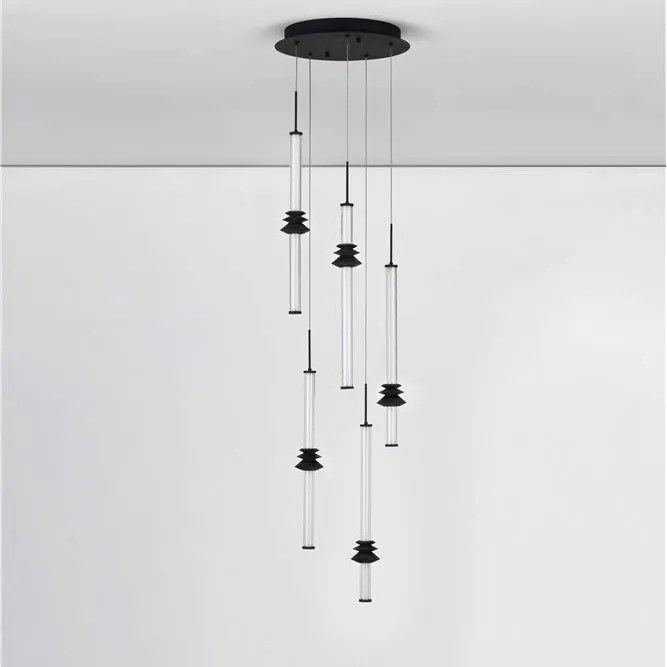 Lustra cu 5 pendule LED design modern ATMOSFERA